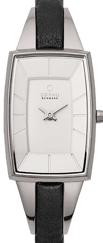 Authentic OBAKU Denmark Black Leather Ladies Watch