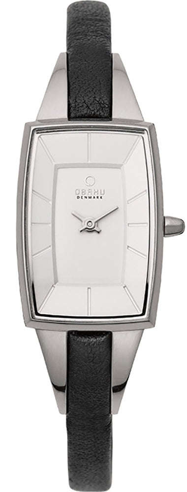 Authentic OBAKU Denmark Black Leather Ladies Watch