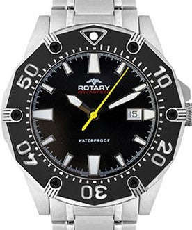 Authentic ROTARY Aquaspeed Stainless Steel Mens Watch
