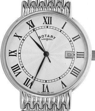 Authentic ROTARY Stainless Steel Quartz Mens Dress Watch