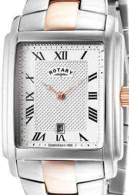 Authentic ROTARY Two Tone Stainless Steel Mens Watch