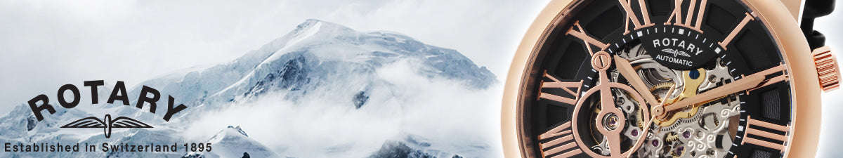 Authentic ROTARY Rose Gold Stainless Steel Chronograph Mens Watch