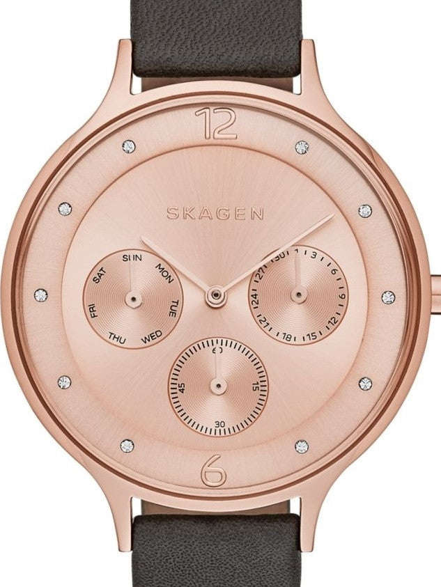 Authentic SKAGEN Denmark Anita Rose Gold Multifunction Ladies Watch