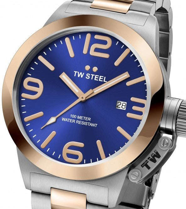 Authentic TW STEEL Canteen Two Tone Mens Watch