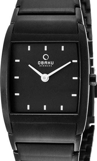 Authentic OBAKU Denmark Harmony Black Stainless Steel Ladies Watch