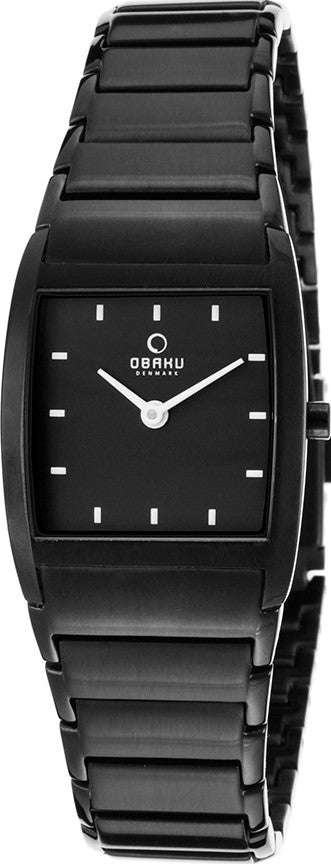 Authentic OBAKU Denmark Harmony Black Stainless Steel Ladies Watch