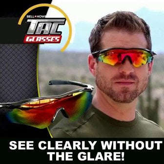 TAC GLASSES by Bell+Howell Sports Polarized Sunglasses for Men/Women.