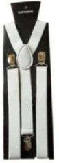 Suspenders for men - White
