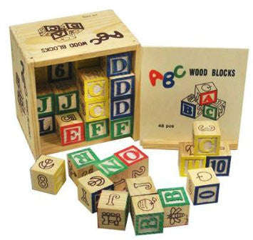 ABC Wooden Blocks 48 Piece