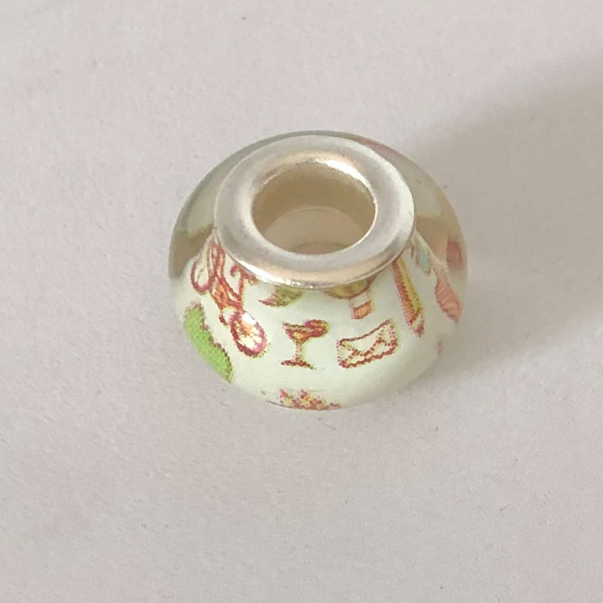 Murano-type Bead Fit Pandora: Bicycles