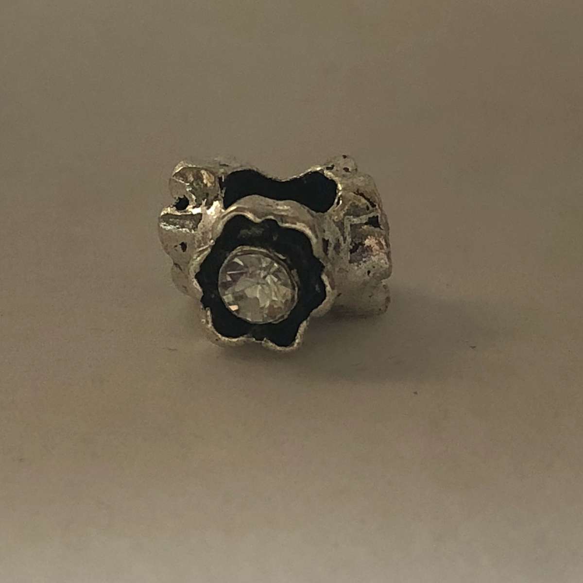 Bead Fit Pandora: Clear Diamante Triad & 'Silver'