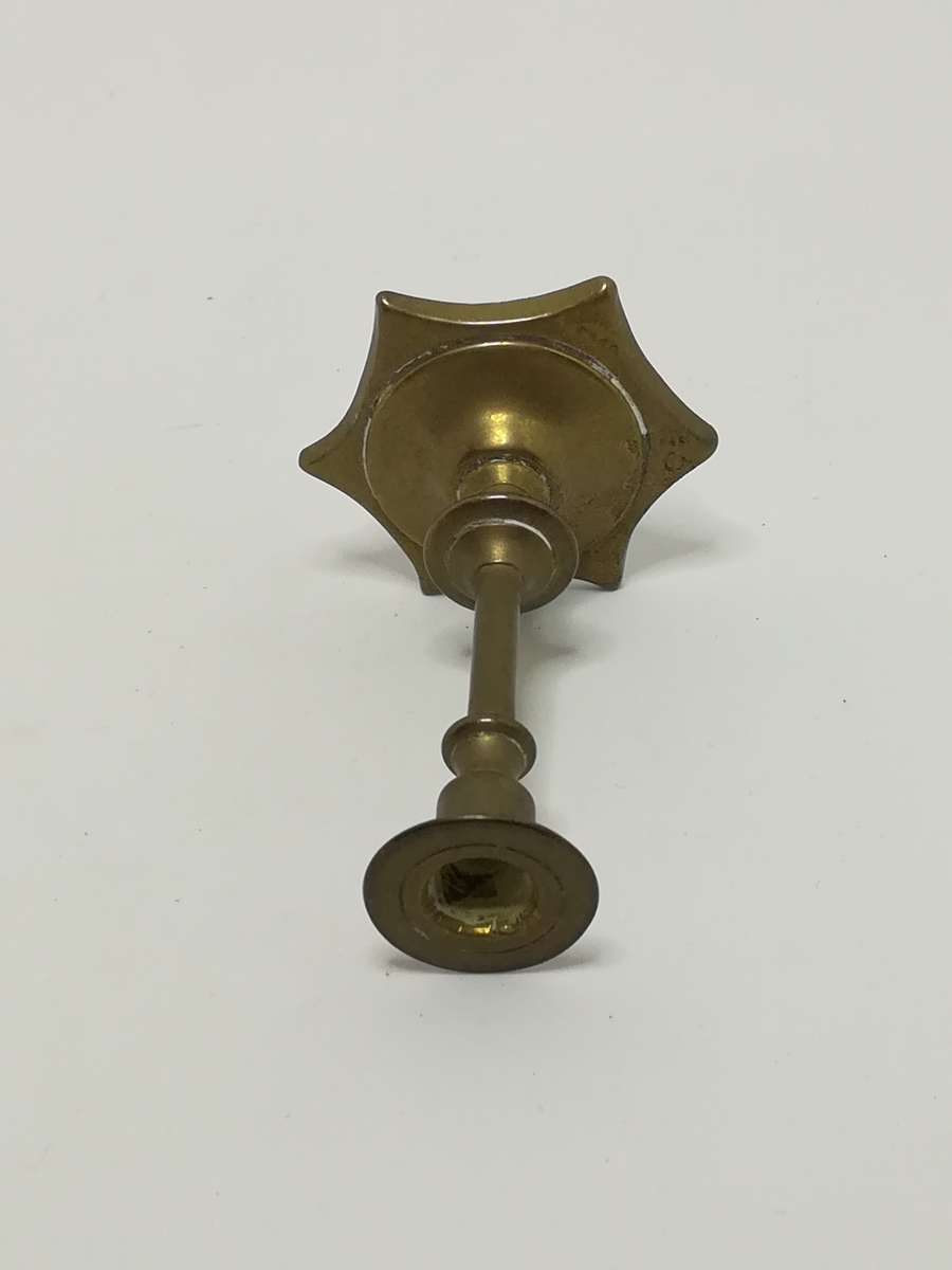 Brass Candle Holder with Engraving - Miniature