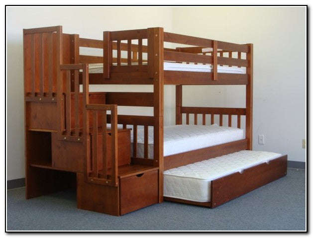 Morgan Pine Bunk Bed - single over three quarter