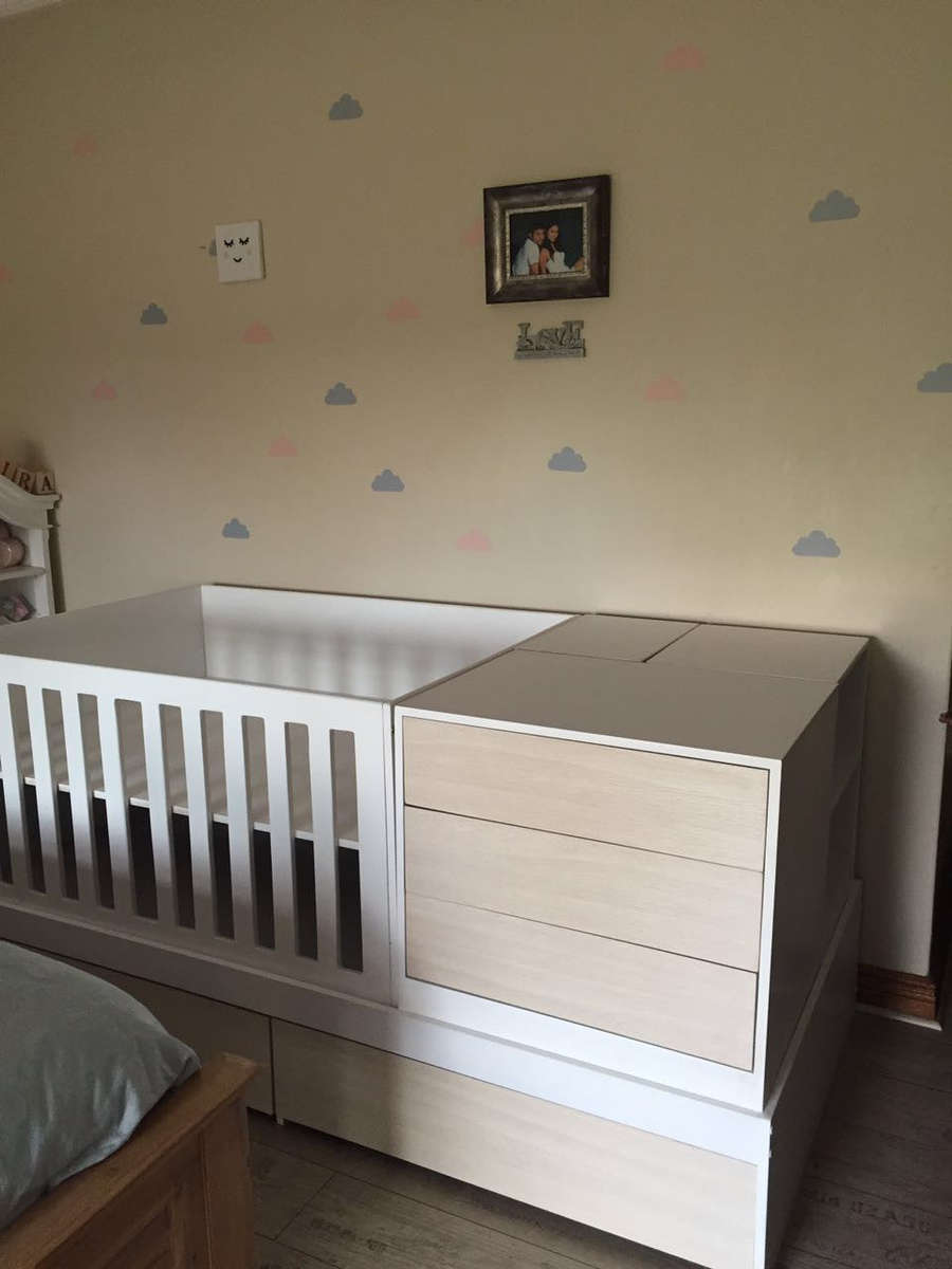 5in1 Convertible Cot (Premium ) - with pullout guest bed