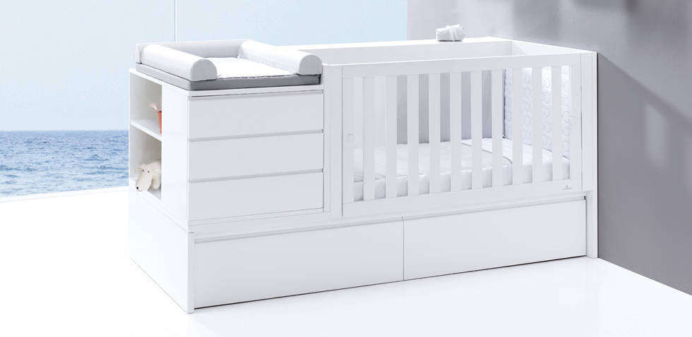 5in1 Convertible Cot (Premium ) - with pullout guest bed