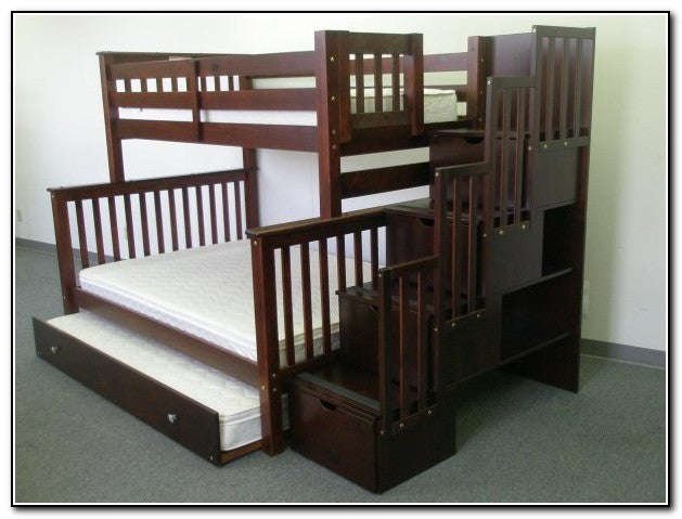 Morgan Pine Bunk Bed - single over three quarter