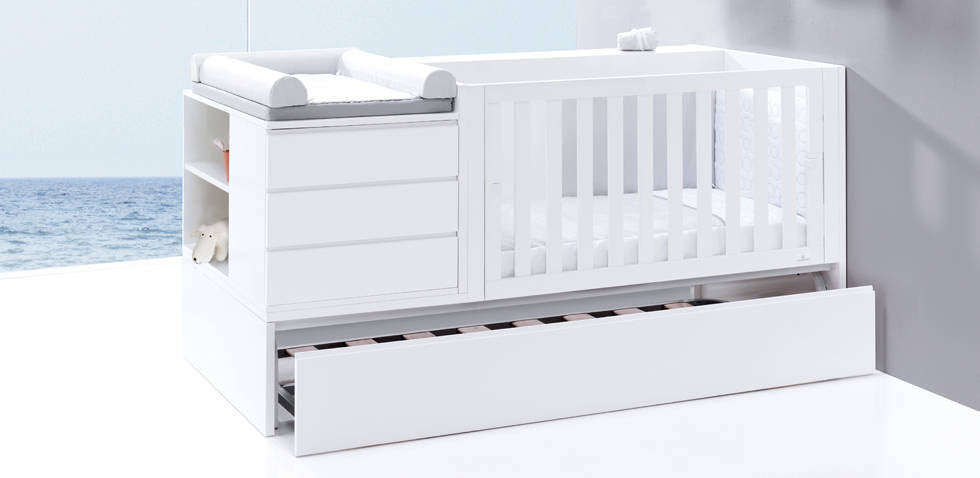 5in1 Convertible Cot (Premium ) - with pullout guest bed