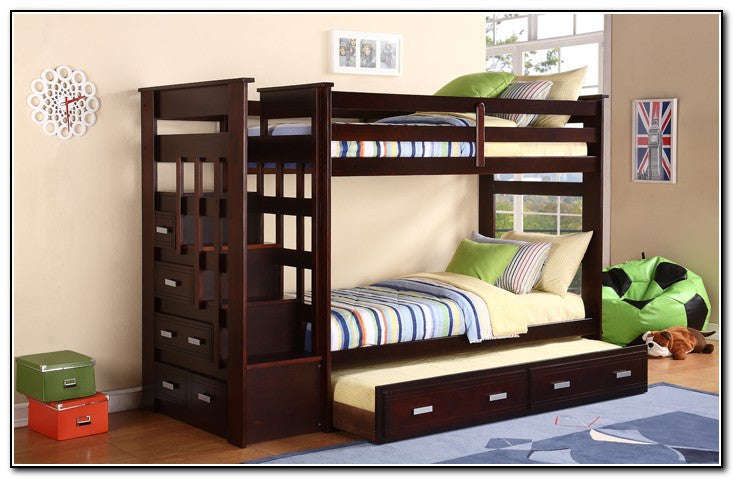 Morgan Pine Bunk Bed - single over three quarter