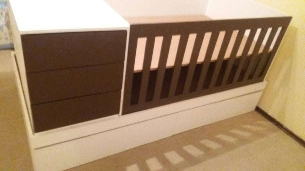 5in1 Convertible Cot (Premium ) - with pullout guest bed