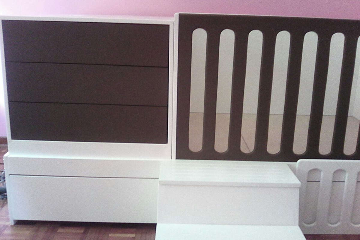 5in1 Convertible Cot (Premium ) - with pullout guest bed