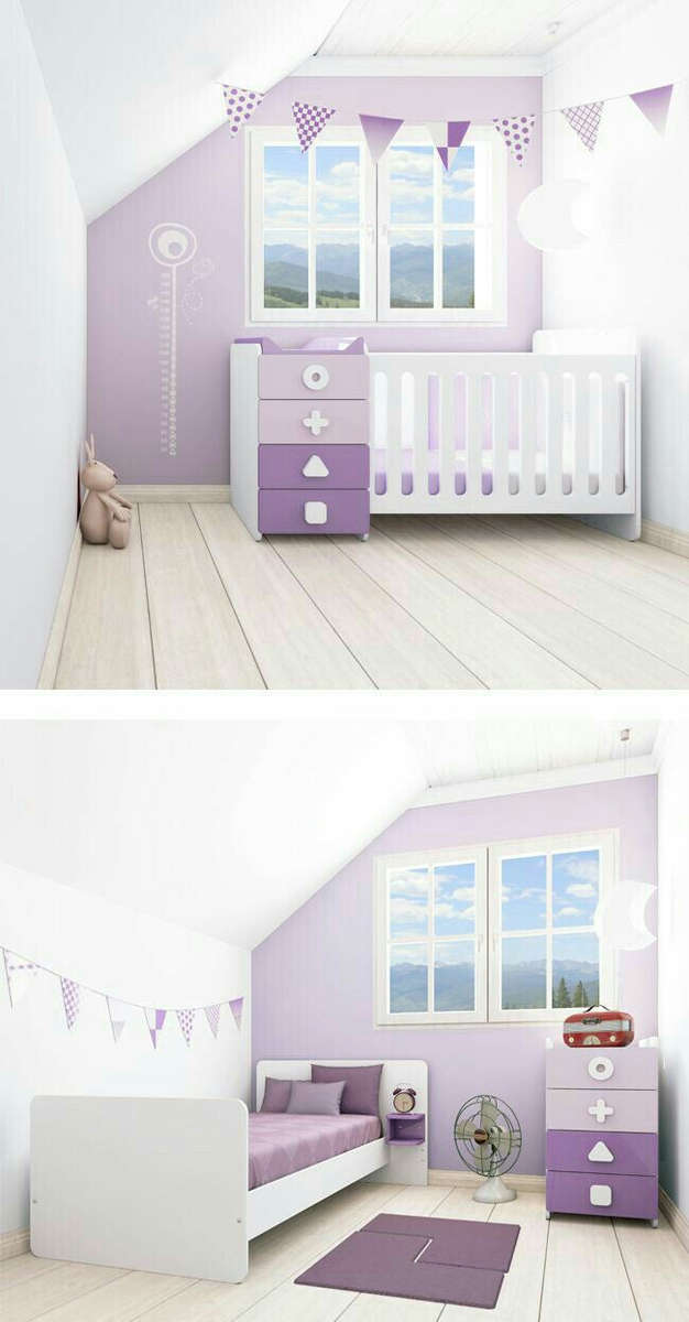 Baby to toddler cot