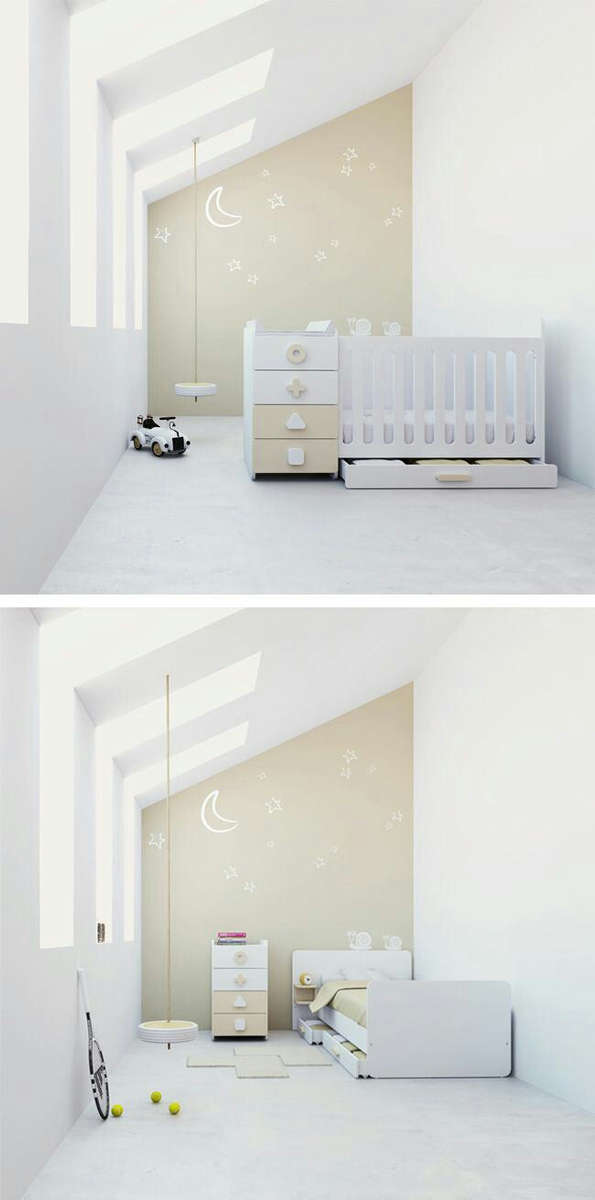 Baby to toddler cot