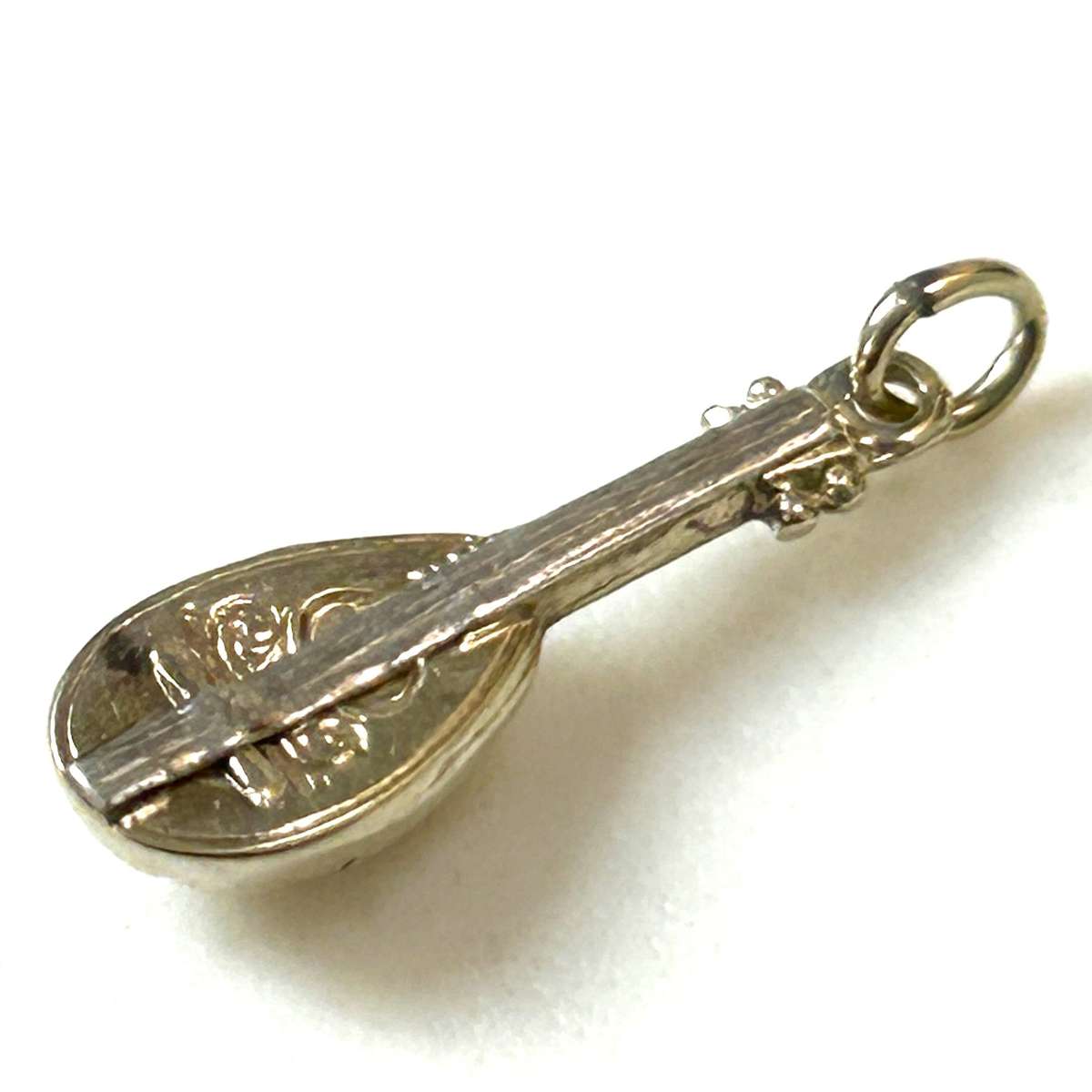 Miniature 9ct Gold Banjo Charm Pendant