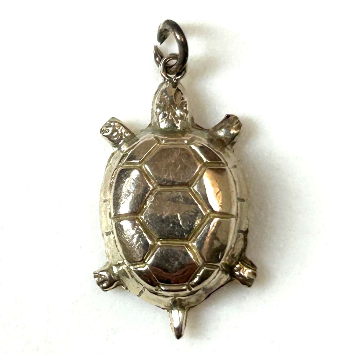 Miniature 9ct Gold Tortoise Charm Pendant