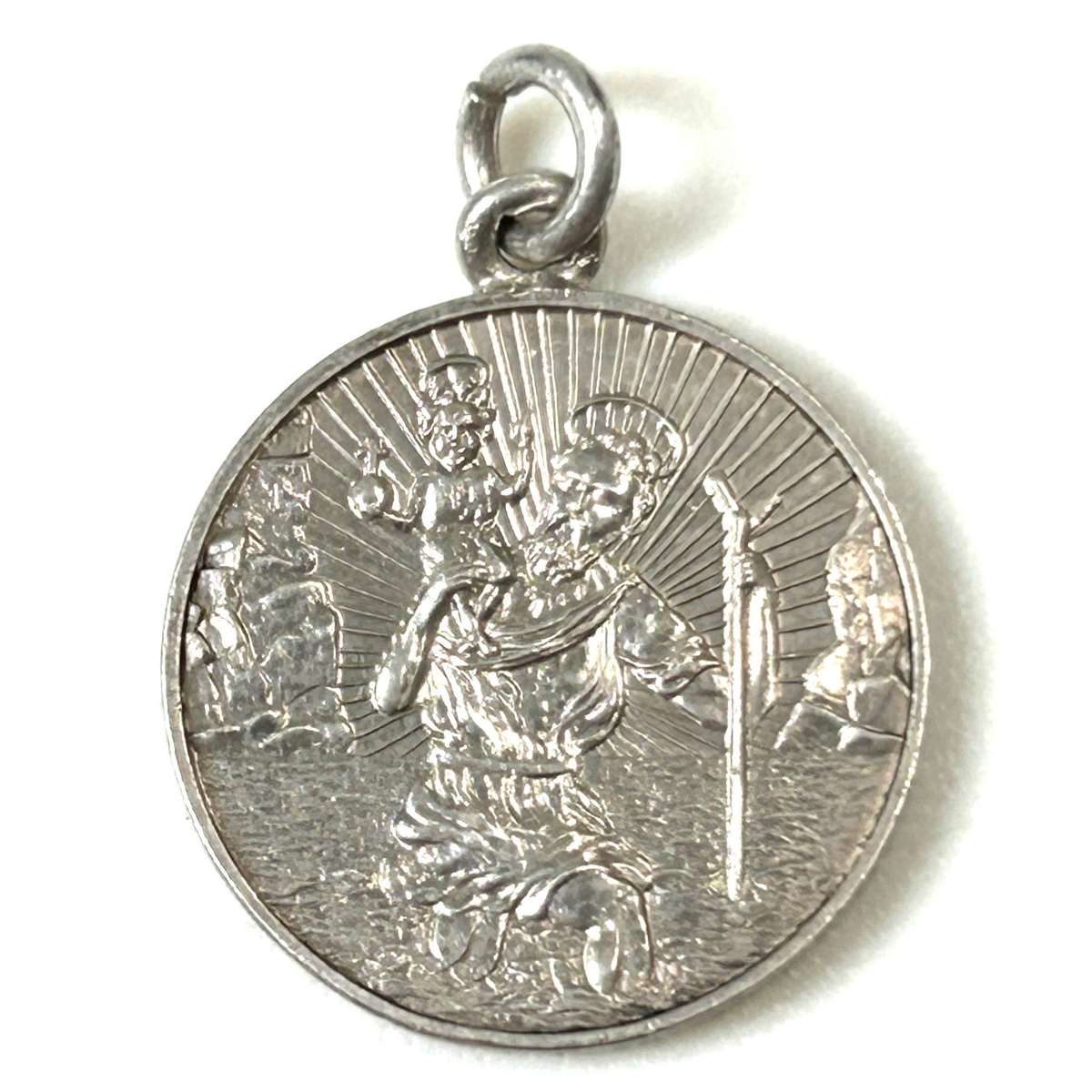 Silver St Christopher Pendant