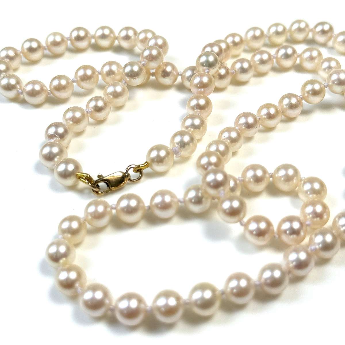 9ct Yellow Gold and Pearl Necklace
