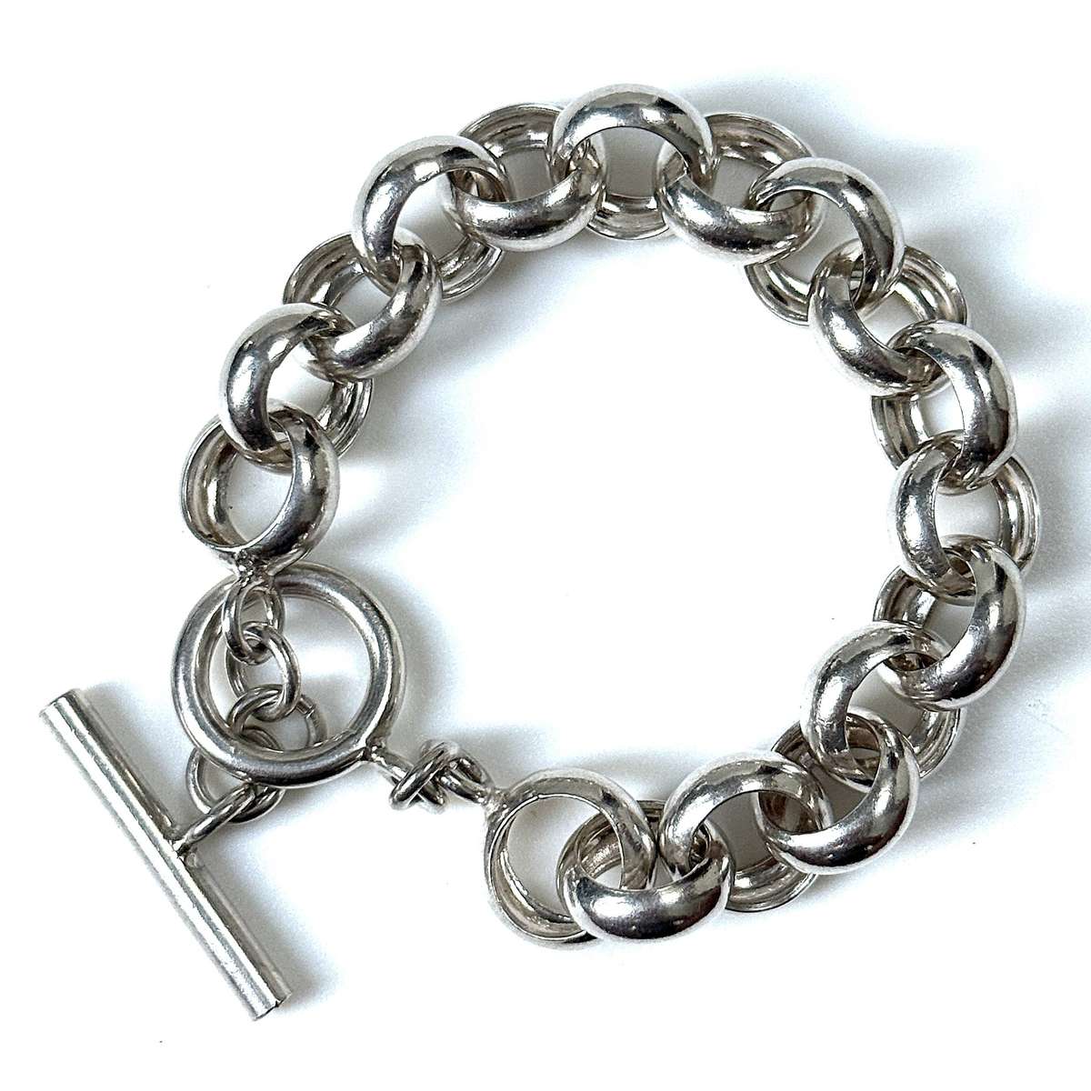 Sterling Silver Rolo-Link Bracelet