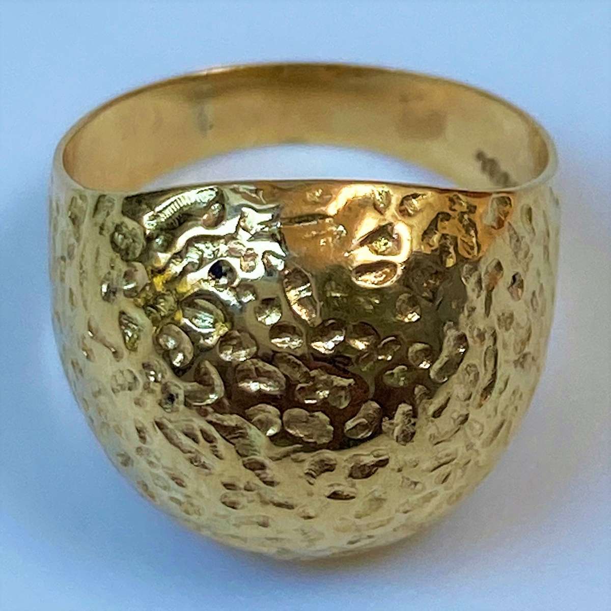 18ct Gold Domed Ring