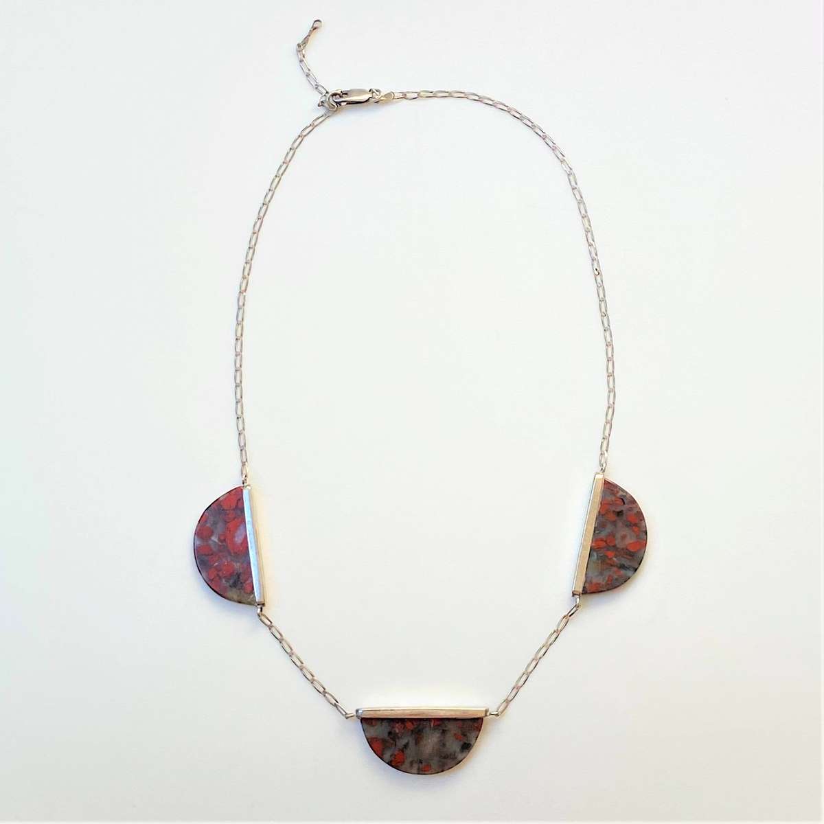 Sterling Silver and Agate Necklace