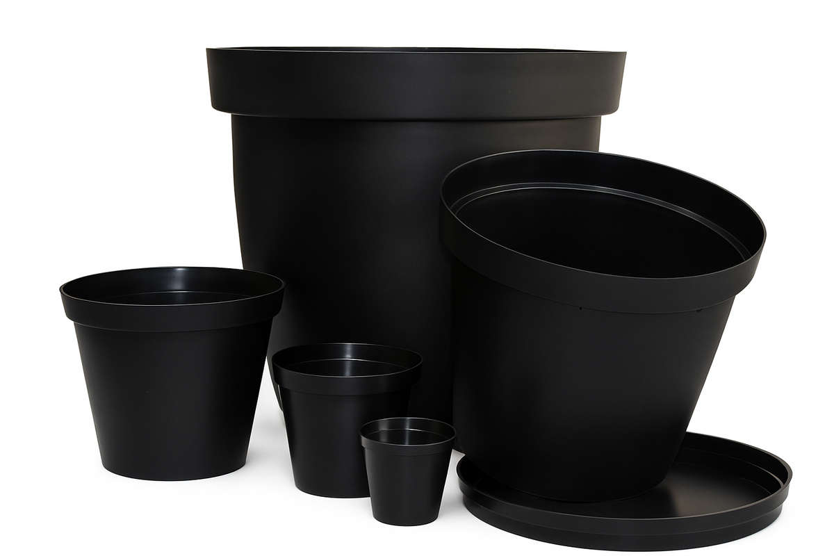 Plastic Pot - Black (50% Off)