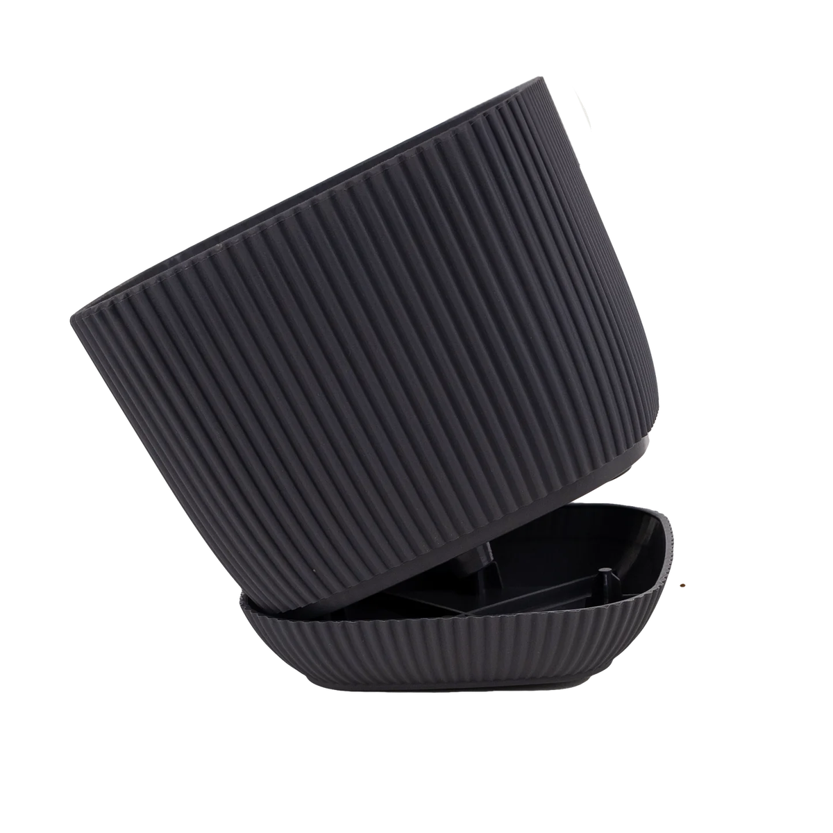 Stormy Grey Designer Plastic Pots