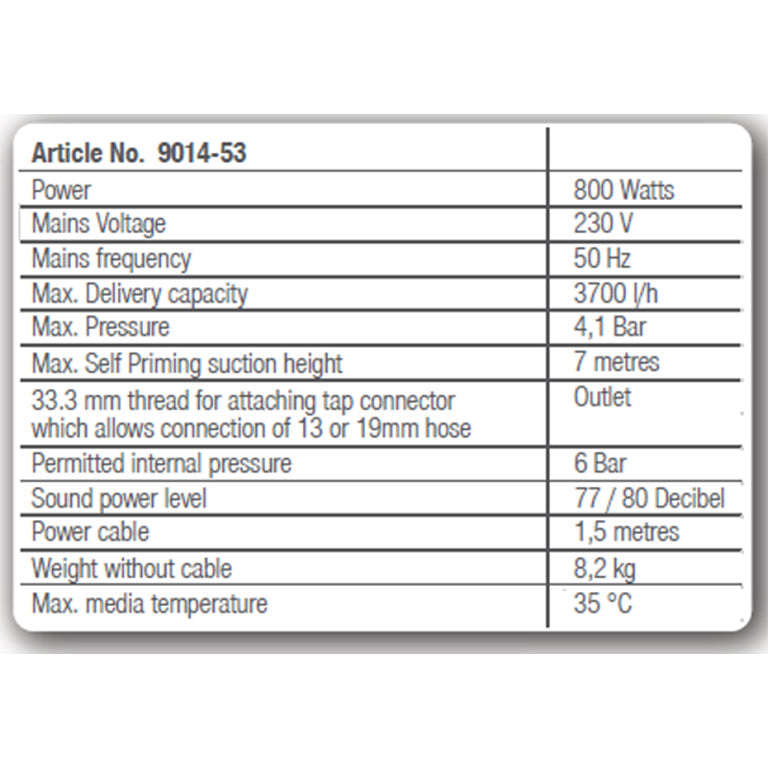 GARDENA Garden Pump 3700/4