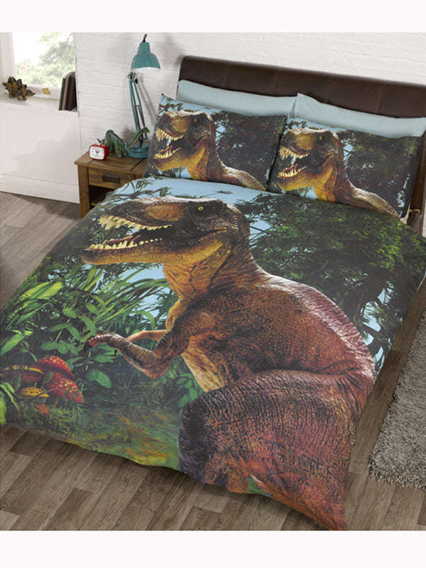 T Rex Dinosaur Duvet - Jurassic World / Dinosaur Bedding - double