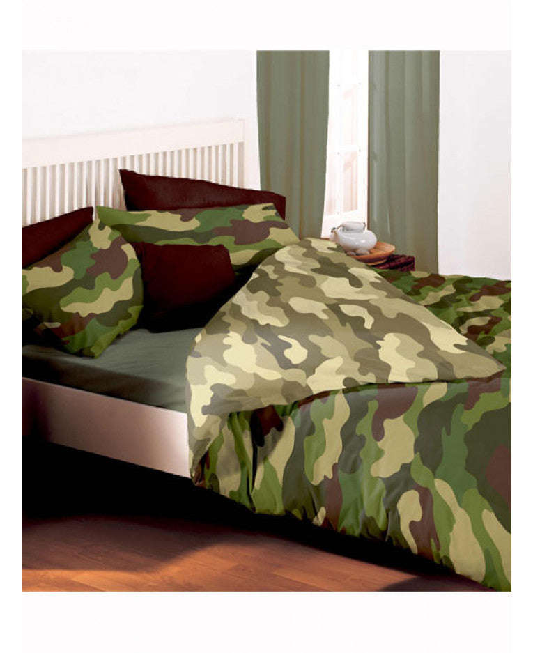 Army Camouflage Reversible Duvet Cover - Army Bedding - Double