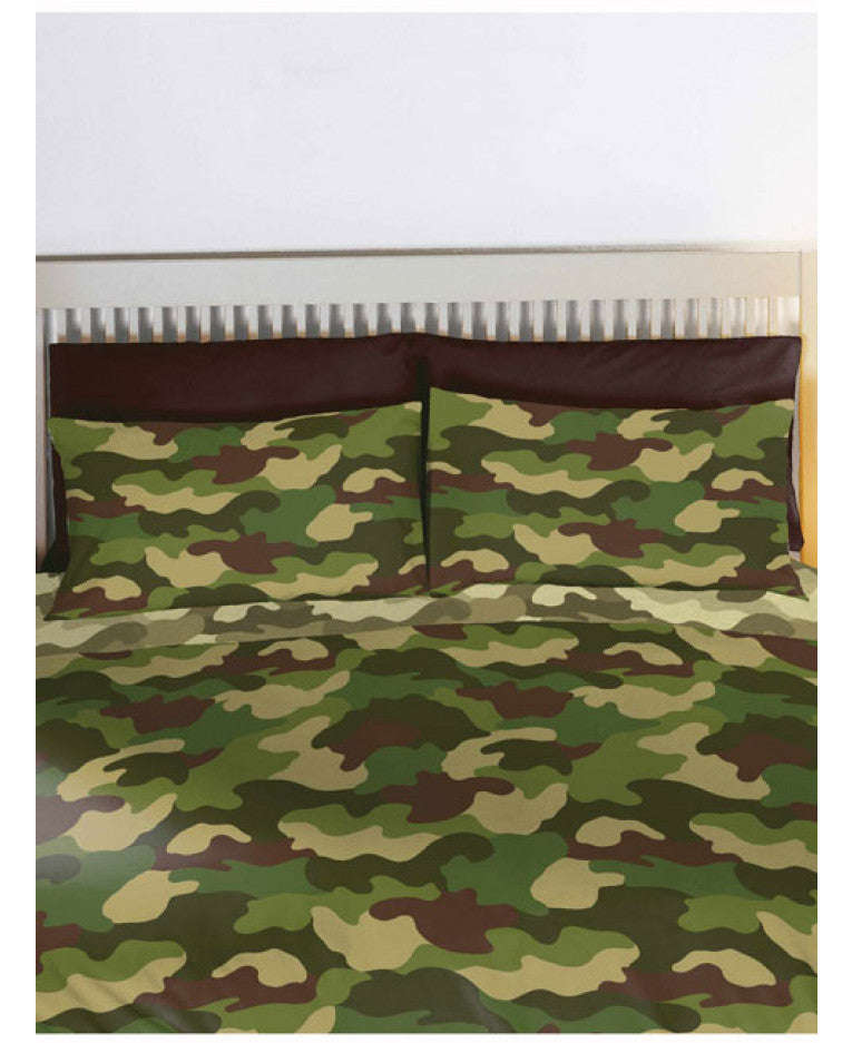 Army Camouflage Reversible Duvet Cover - Army Bedding - Double