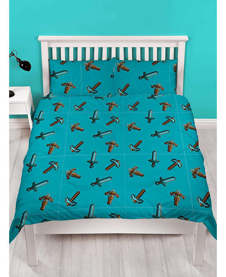 Minecraft SURVIVE Duvet Cover Set - Minecraft Bedding - Double