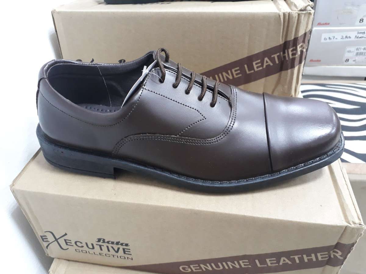 Bata  Executive Formal Lace Up - Genuine Leather Upper  - Brown - 8