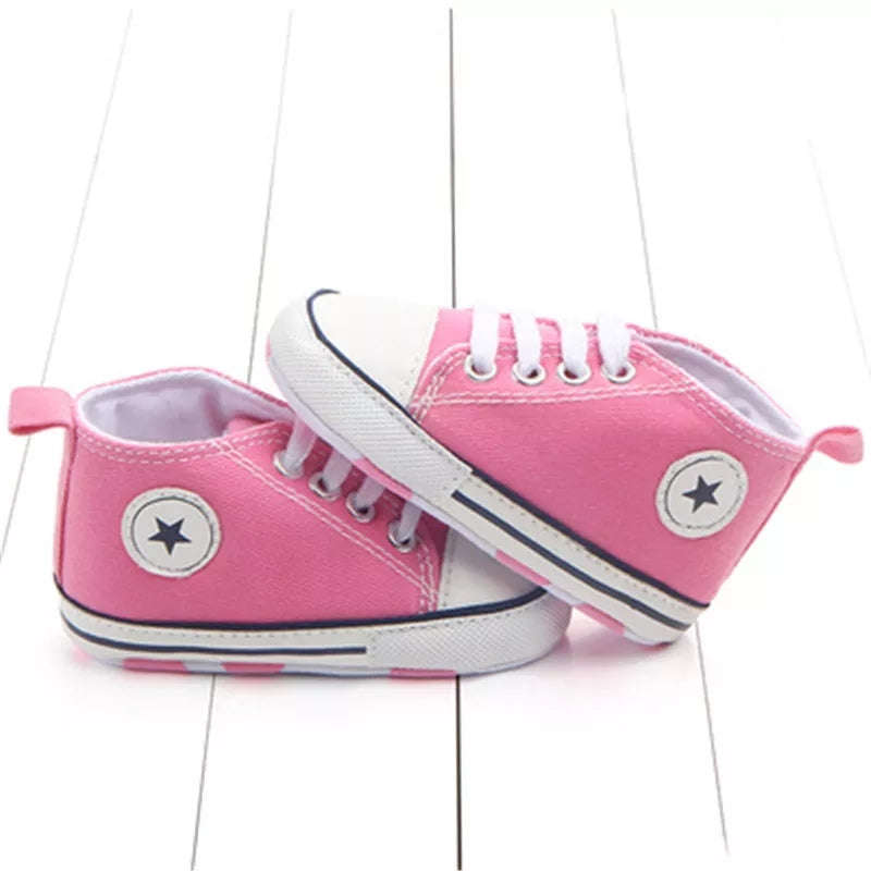 Infants Soft sole Sneakers - pink - 13-18 months