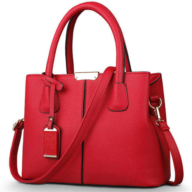 Ladies Shoulder Messenger HandBag - Red