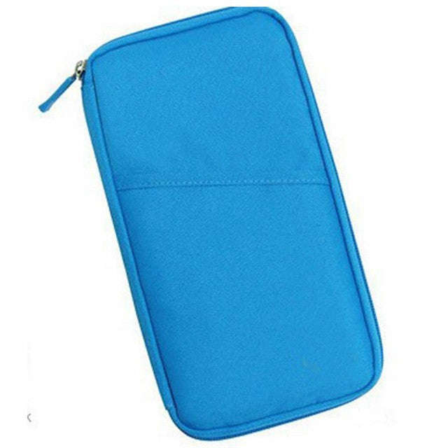 Passport Holder and Travel Wallet - Blue