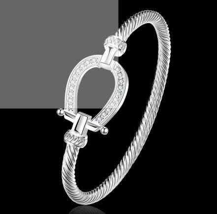 Horse Shoe Silver Bracelet