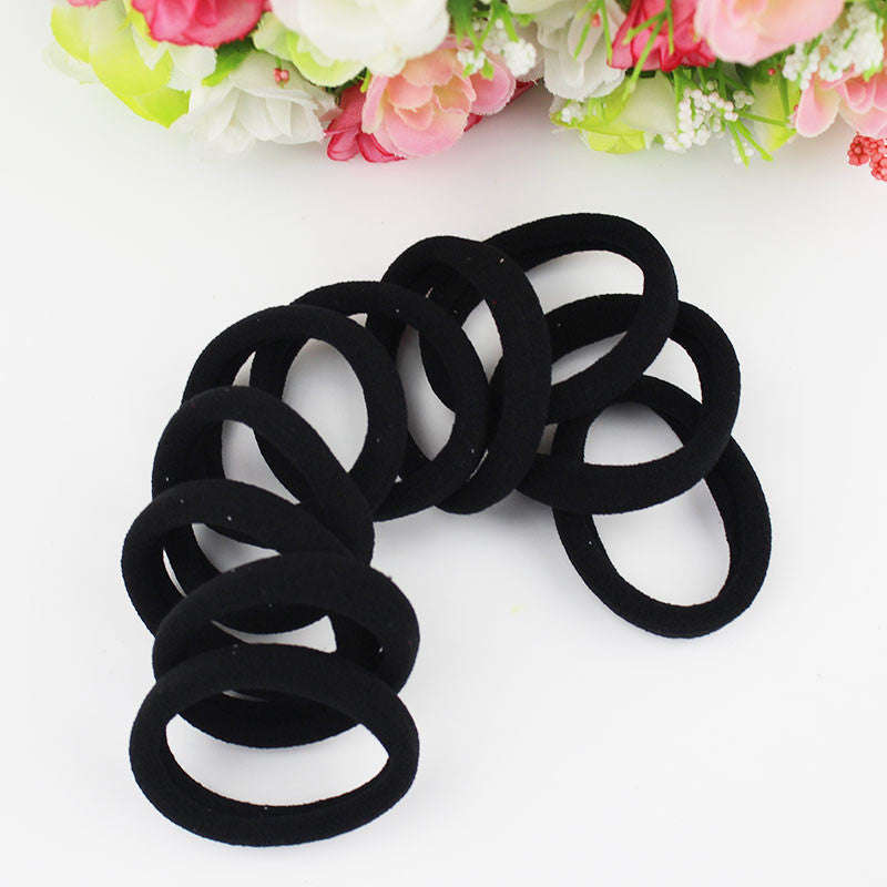 Black Hair Elastics - 1pc
