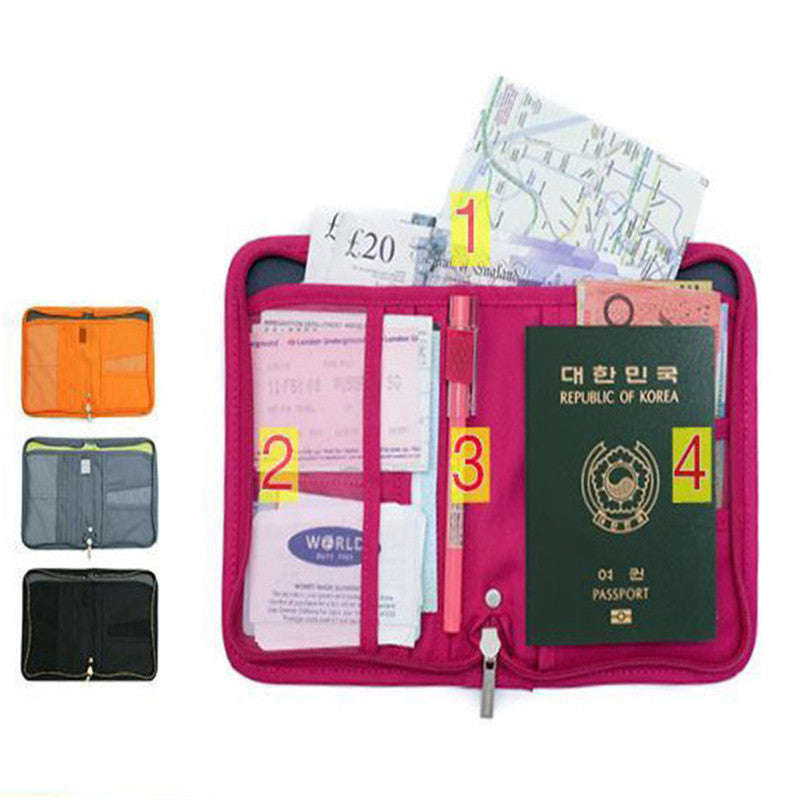 Passport Holder and Travel Wallet - Black