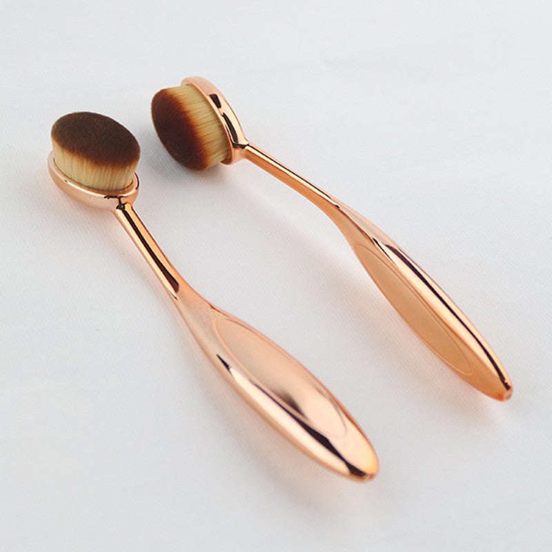 Toothbrush Shape Super Fine Hair Foundation Makeup Brush 1pc - Gold (4.5cm head)
