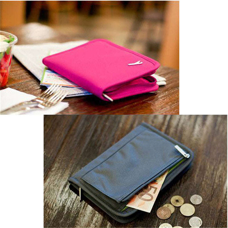 Passport Holder and Travel Wallet - Black