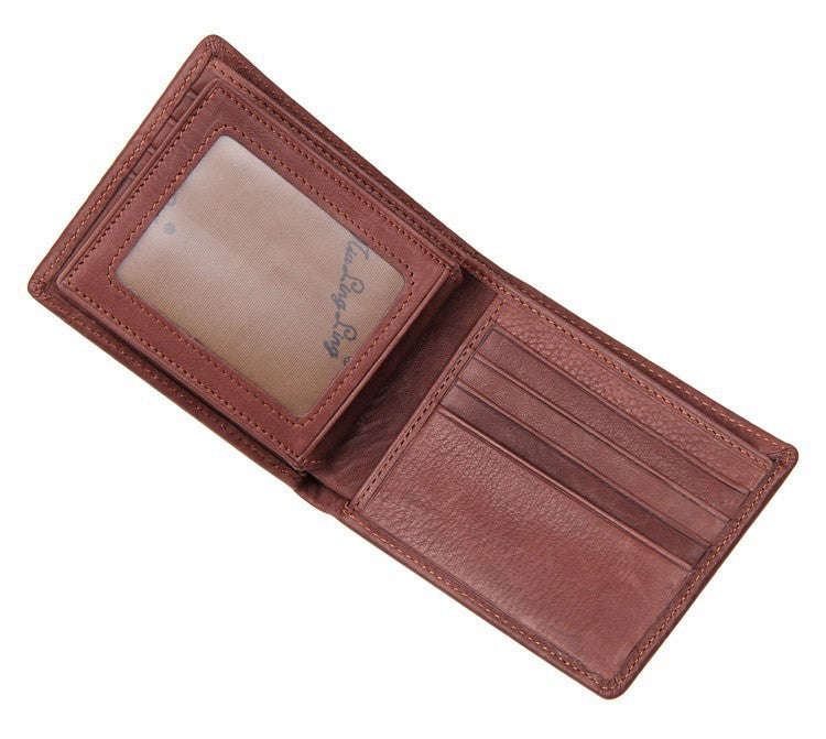 Genuine Leather Men's Weave Wallets